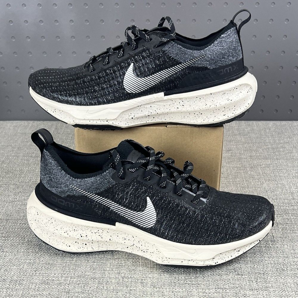 Nike By You Zoomx Invincible Run Fk 3 Black New Dx5050-001 Men's 7 / Womens 8.5